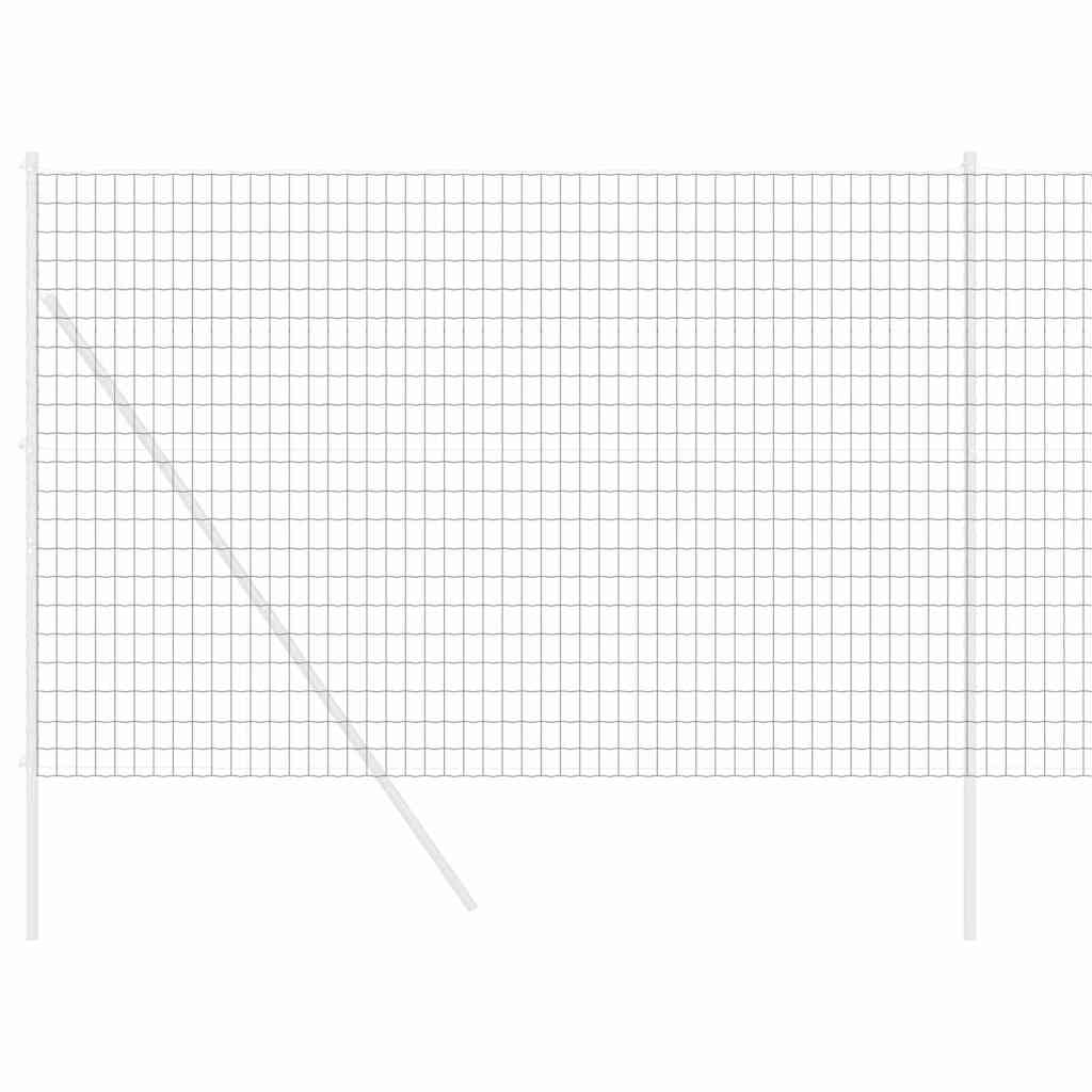 Európai Kerítés Szürke 1,5 x 10 m PVC-bevonatú vas