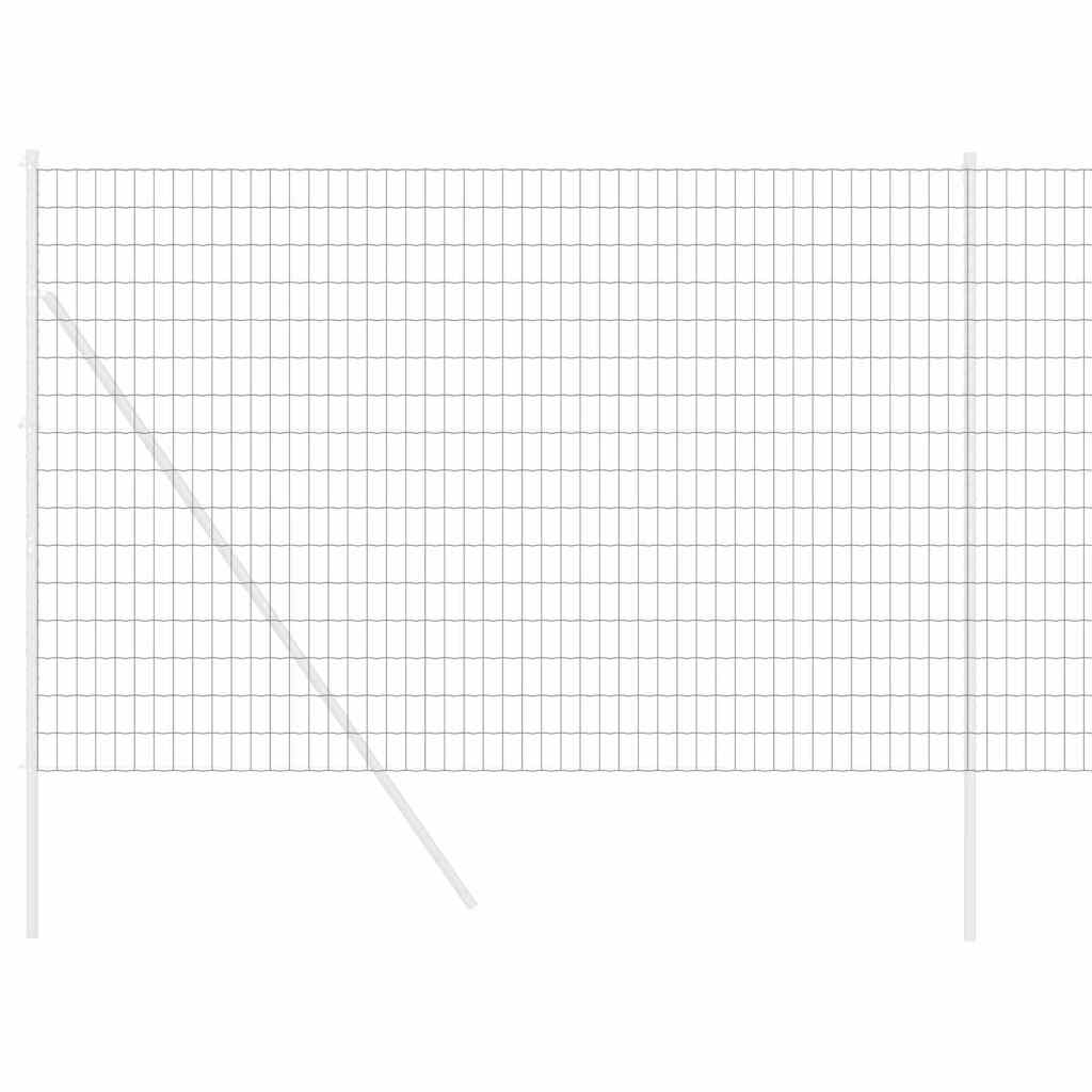 Európai Kerítés Szürke 1,5 x 10 m PVC-bevonatú vas