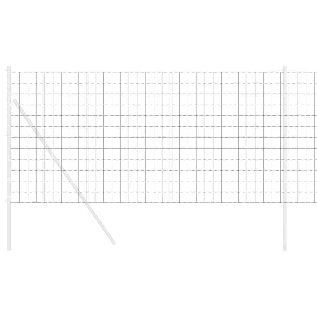 Európai Kerítés Szürke 1 x 10 m PVC-bevonatú vas