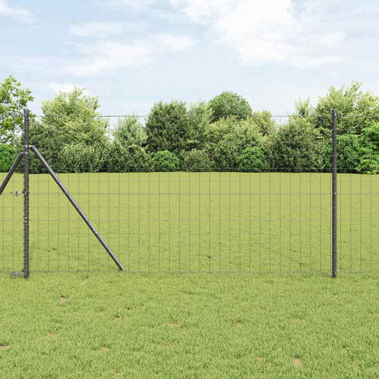 Európai Kerítés 1,2 x 10 m PVC-bevonatú vas Szürke
