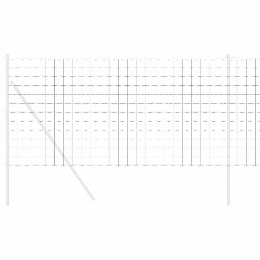 Európai Kerítés Szürke 1,4 x 10 m PVC-bevonatú vas