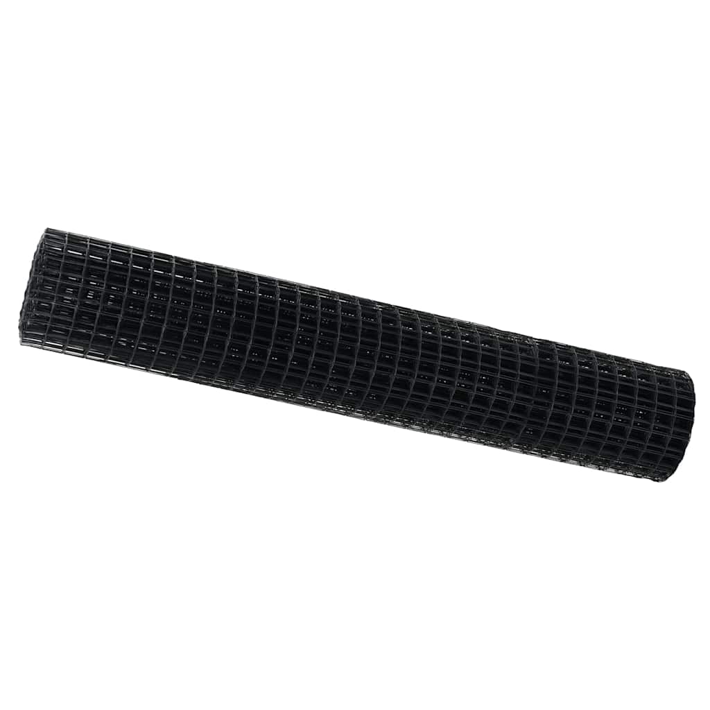 Európai Kerítés Szürke 1,6 x 10 m PVC-bevonatú vas