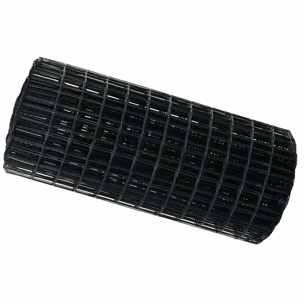 Európai Kerítés Szürke 0,4 x 25 m PVC-bevonatú vas