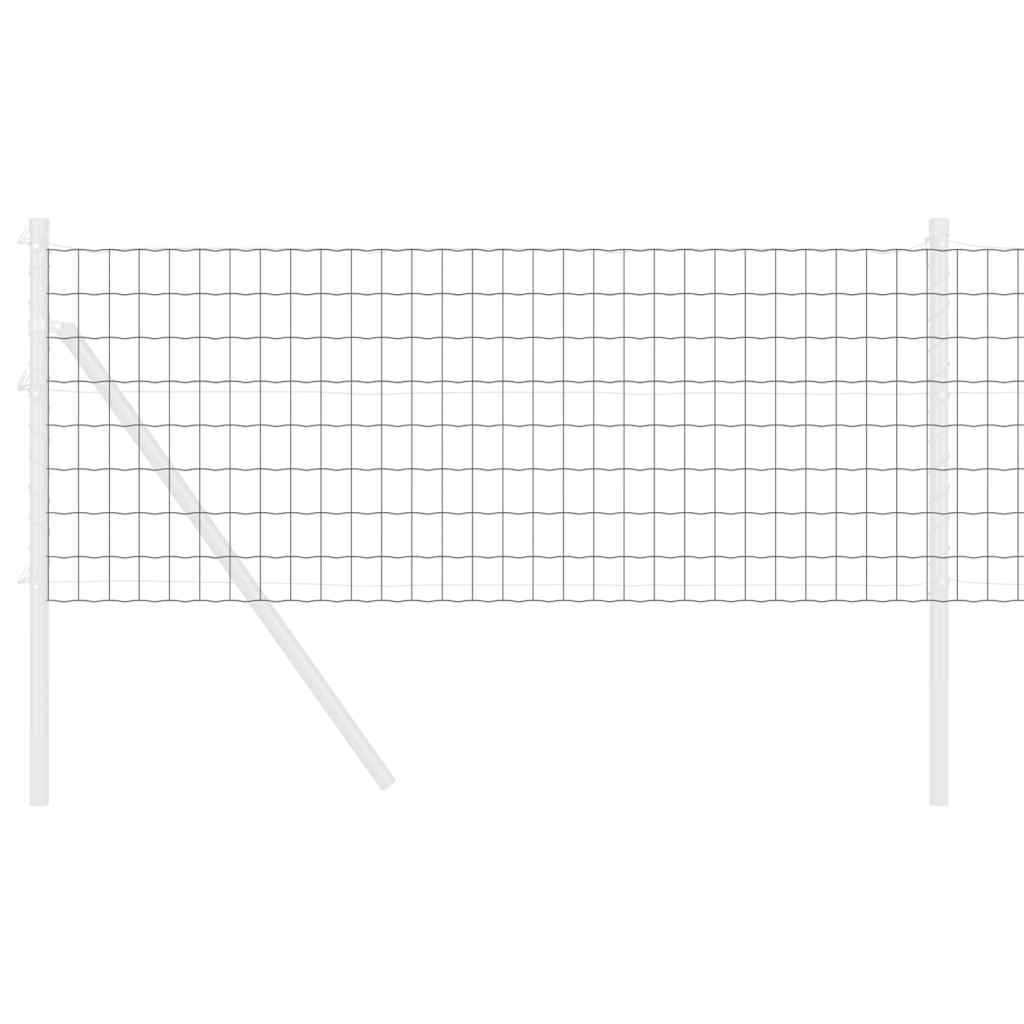 Európai Kerítés Szürke 0,6 x 25 m PVC-bevonatú vas