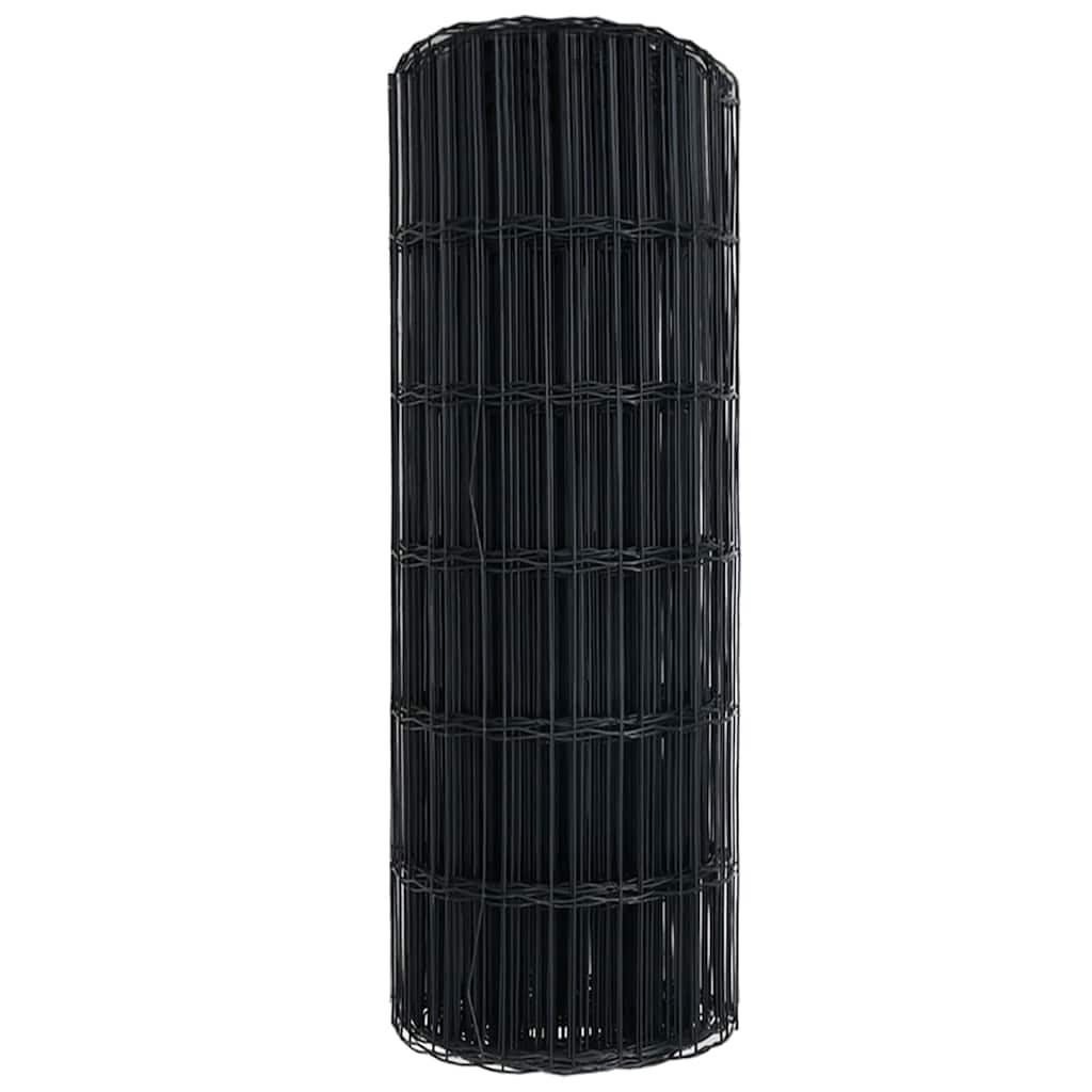 Európai Kerítés Szürke 0,4 x 25 m PVC-bevonatú vas