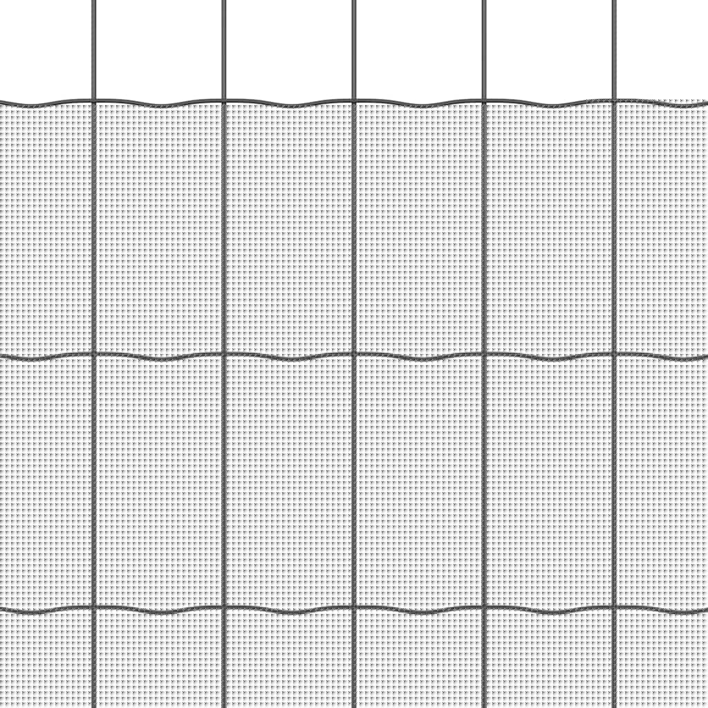 Európai Kerítés Szürke 0,8 x 25 m PVC-bevonatú vas