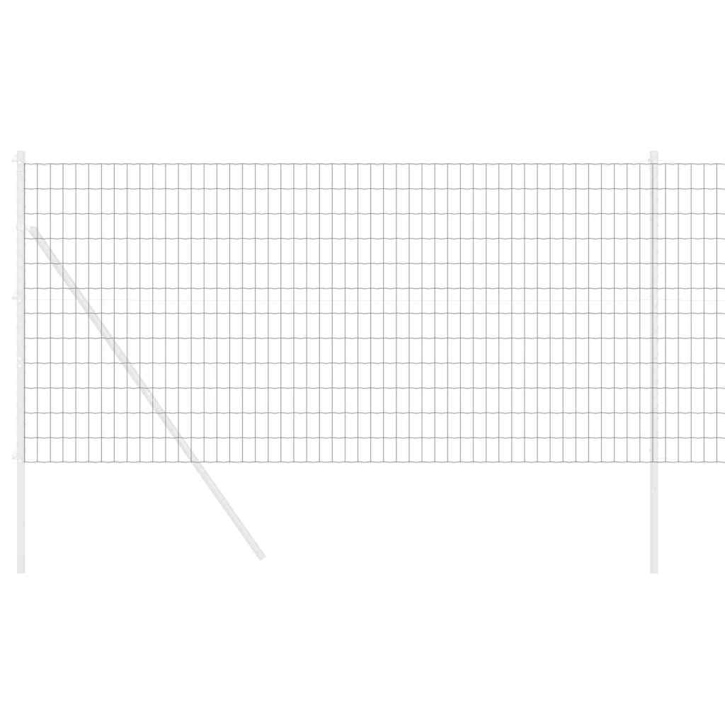 Európai Kerítés Szürke 1 x 25 m PVC-bevonatú vas