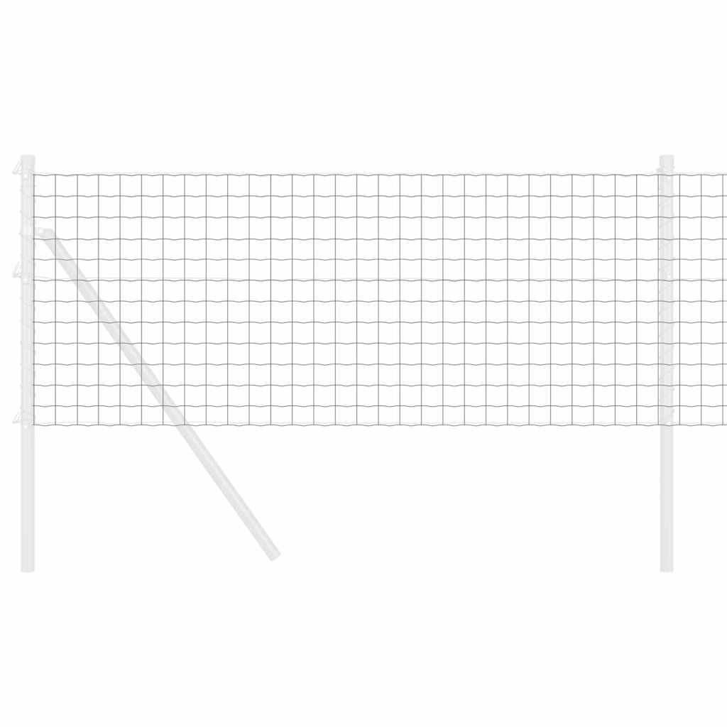 Európai Kerítés Szürke 0,6 x 50 m PVC-bevonatú vas