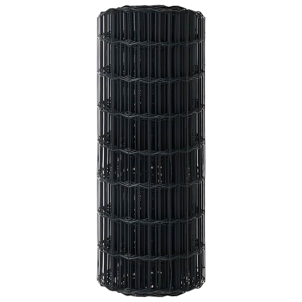 Európai Kerítés Szürke 0,4 x 50 m PVC-bevonatú vas