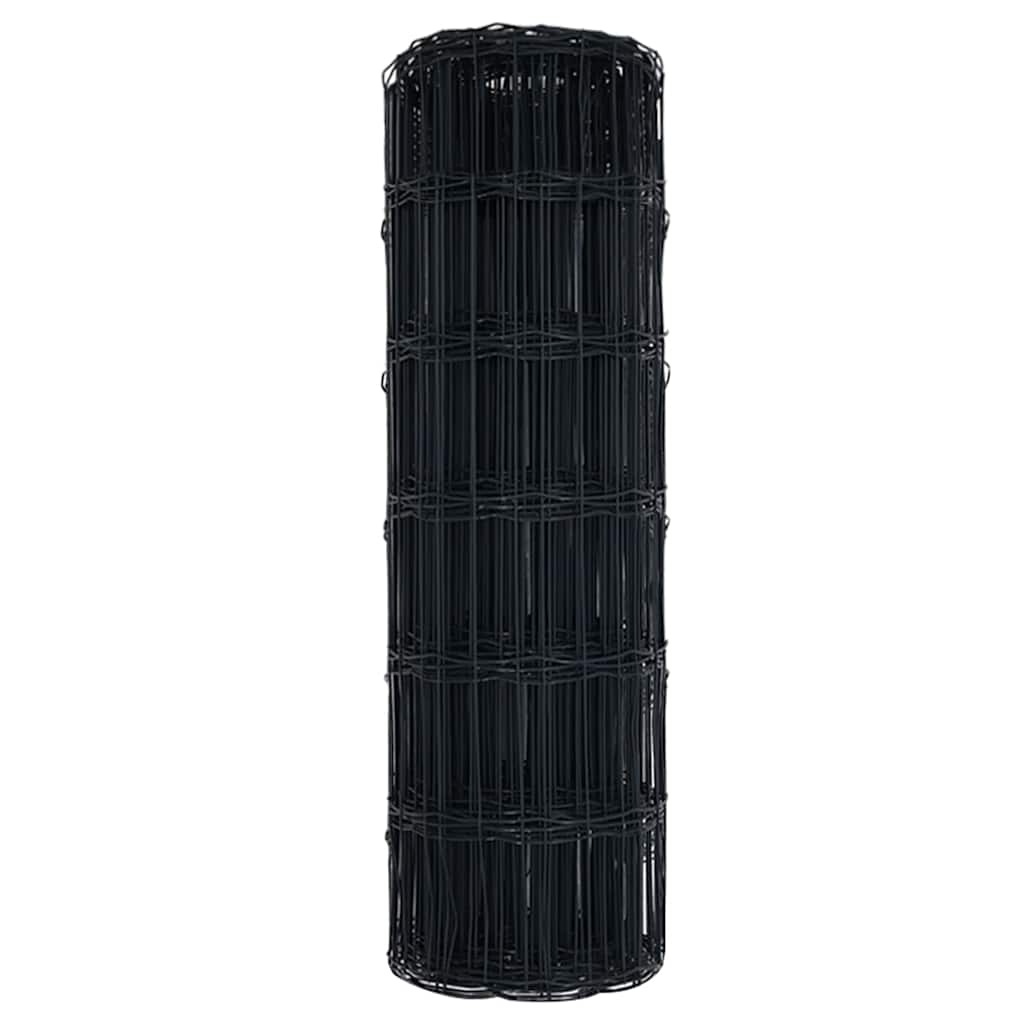 Európai Kerítés Szürke 0,4 x 50 m PVC-bevonatú vas