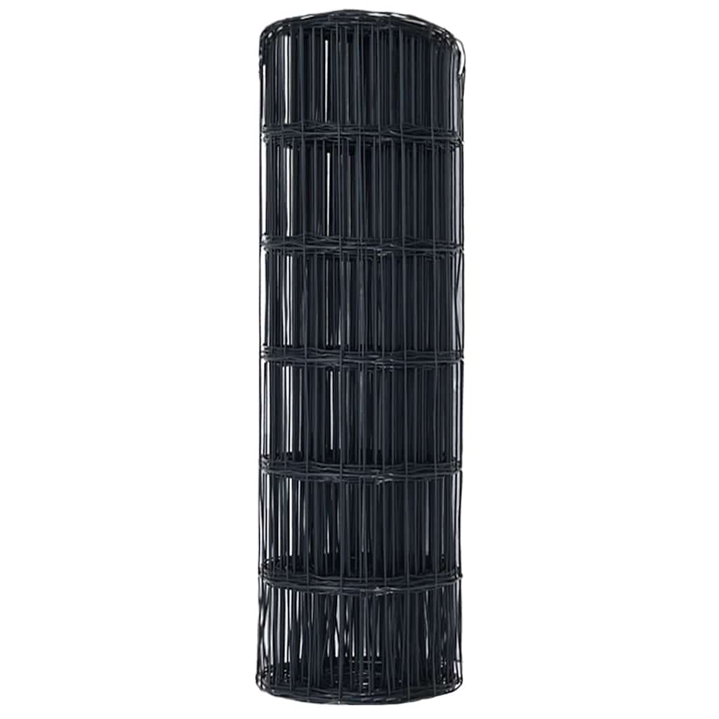 Európai Kerítés Szürke 0,6 x 50 m PVC-bevonatú vas