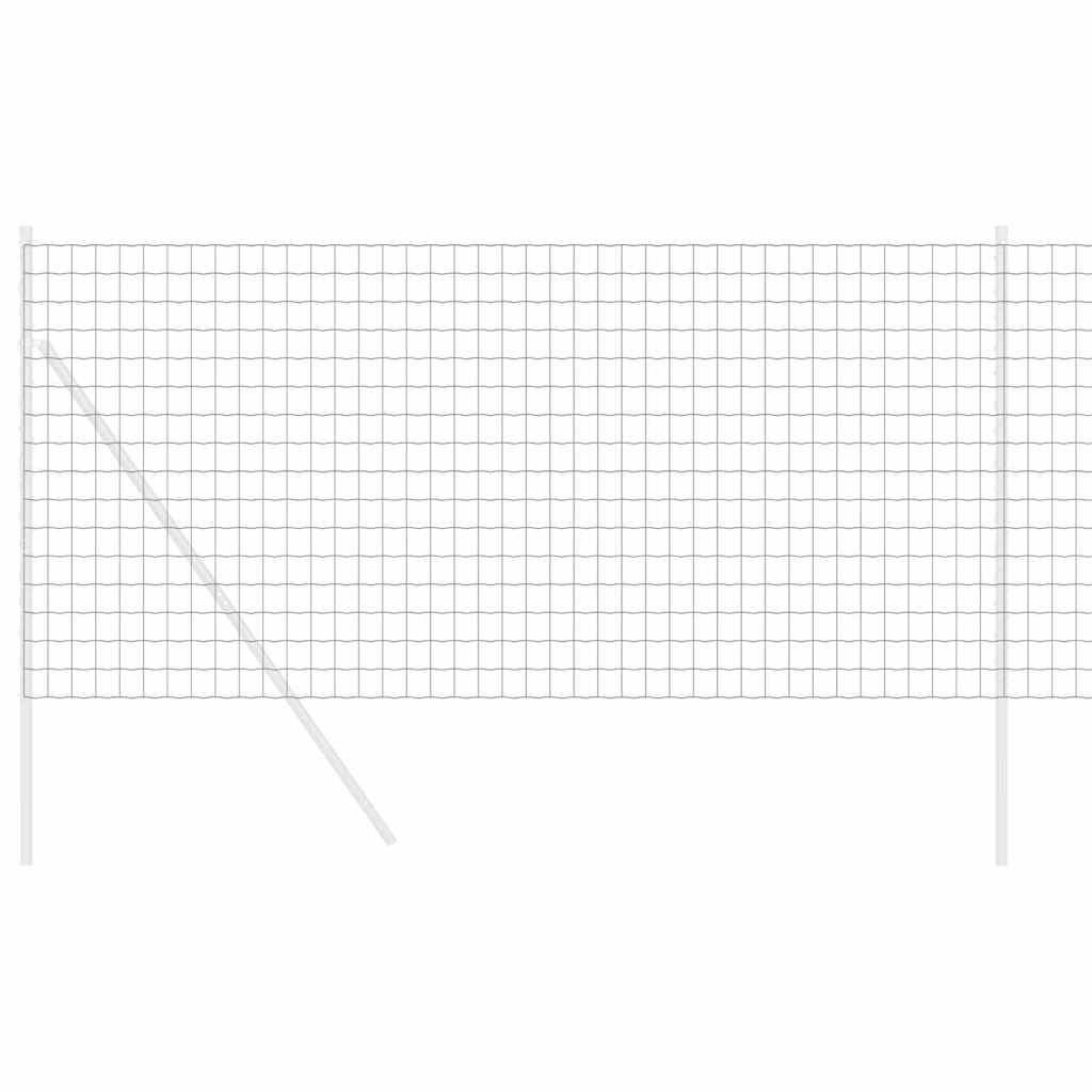 Európai Kerítés Szürke 1,4 x 10 m PVC-bevonatú vas