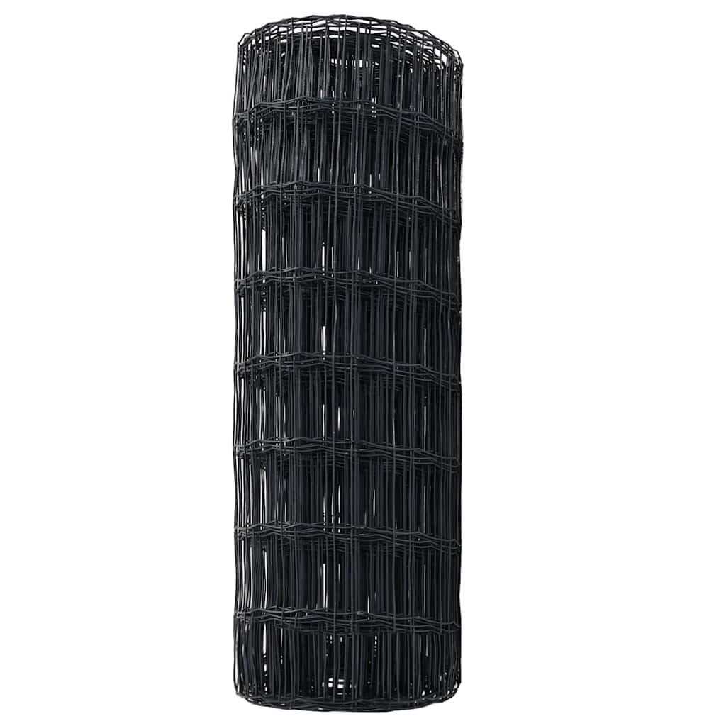 Európai Kerítés Szürke 0,4 x 50 m PVC-bevonatú vas