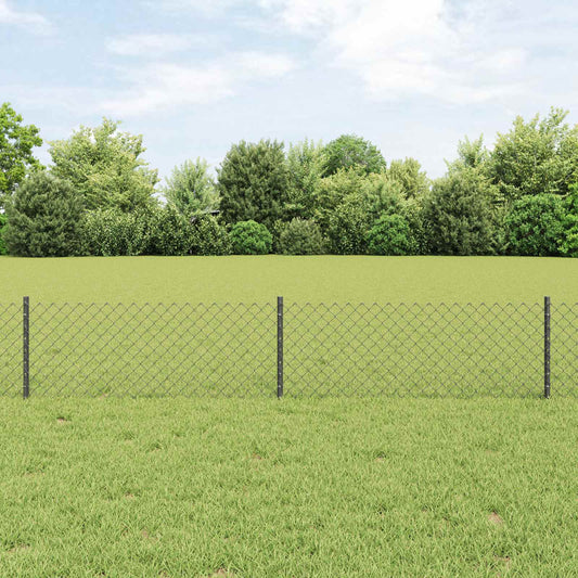 Láncvég kerítés oszloppal 10 x 0,4 m (Sz x Mg)