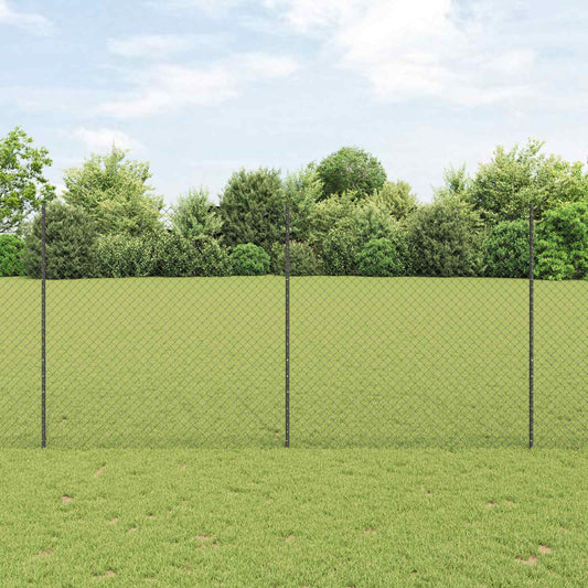 Láncvég kerítés oszloppal 10 x 1,5 m (Sz x M)