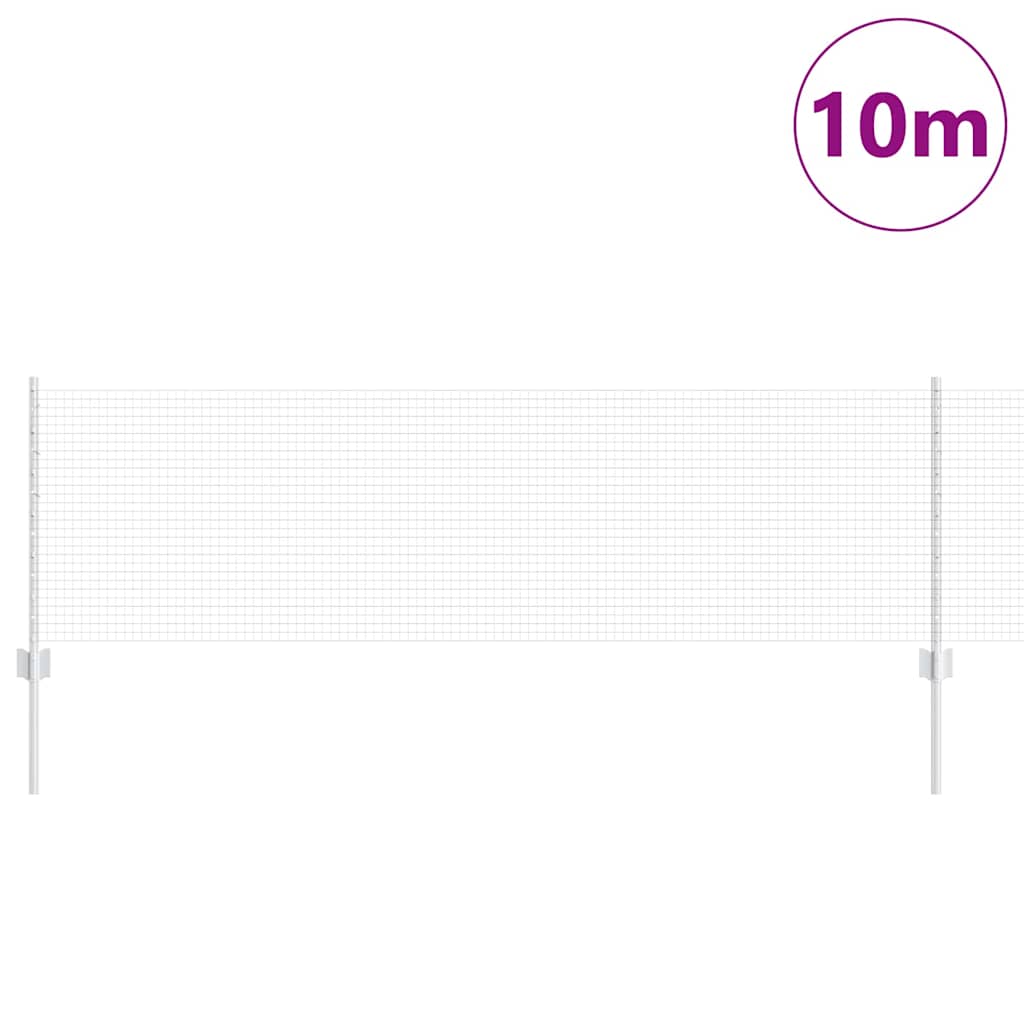 Hegesztett drótkerítés oszlopokkal 10 x 0,6 m Horganyzott Acél