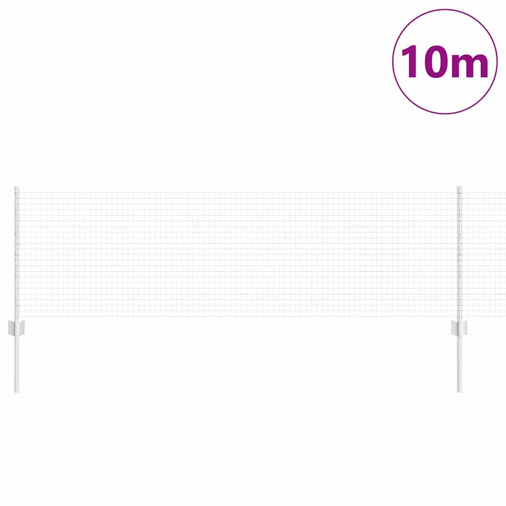 Hegesztett drótkerítés oszlopokkal 10 x 0,6 m Horganyzott Acél