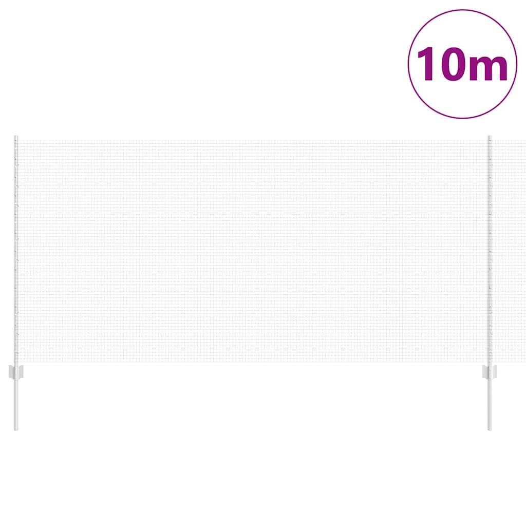 Hegesztett drótkerítés oszlopokkal 10 x 1,2 m Horganyzott Acél