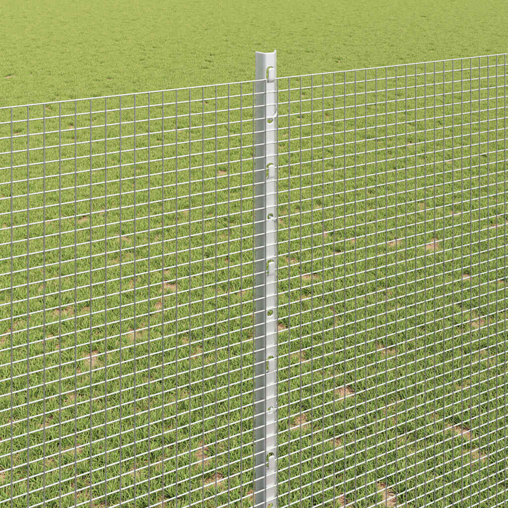 Hegesztett drótkerítés oszlopokkal 10 x 1,4 m Horganyzott Acél