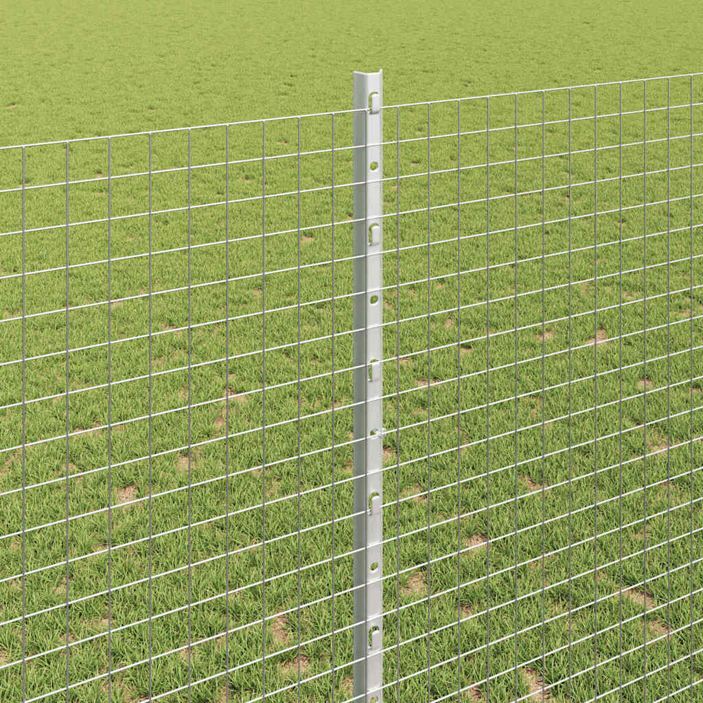 Hegesztett drótkerítés oszlopokkal 10 x 1,4 m Horganyzott Acél