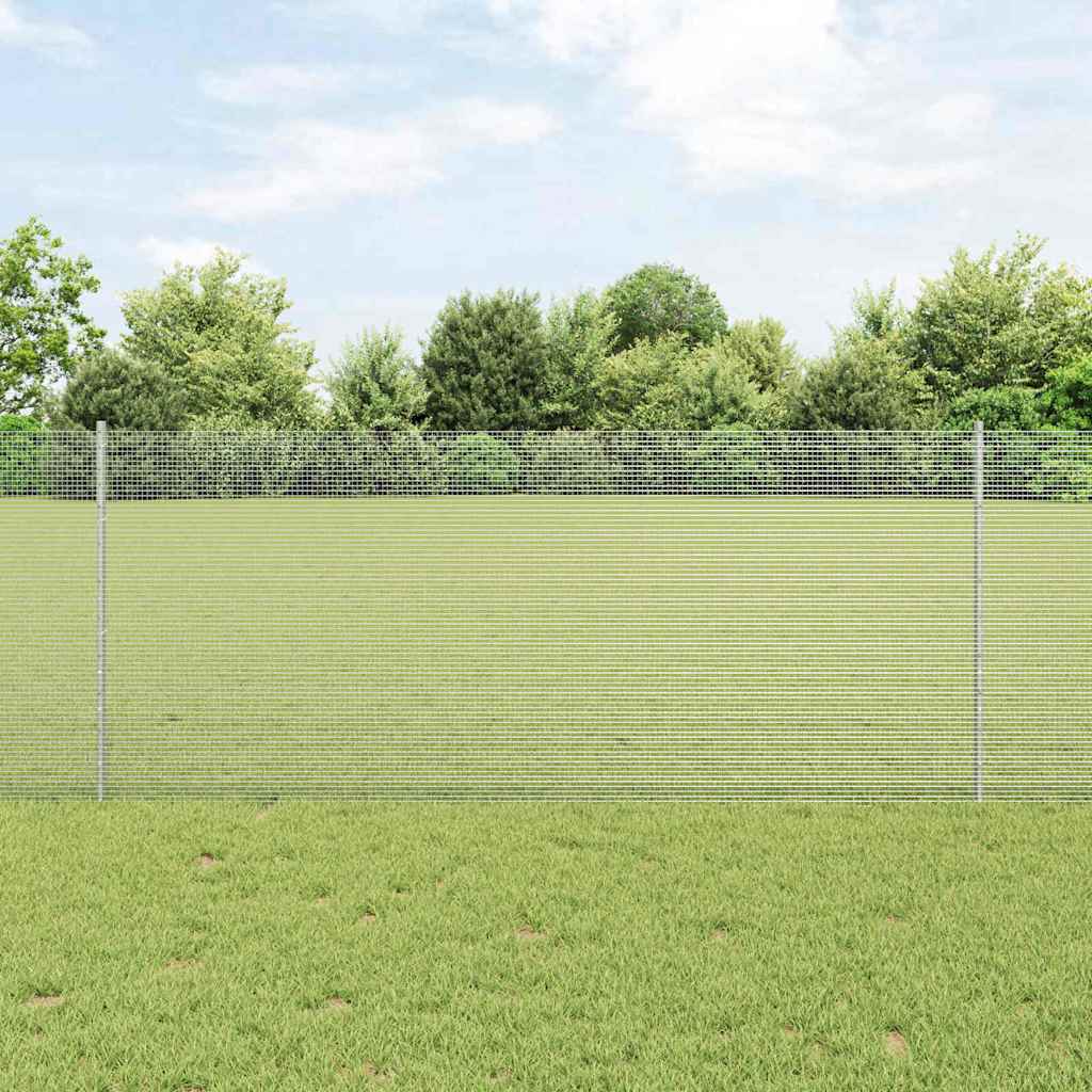 Hegesztett drótkerítés oszlopokkal 25 x 1 m Horganyzott Acél
