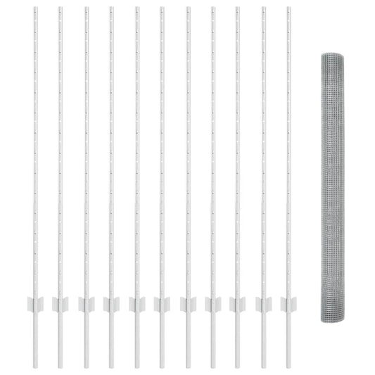 Hegesztett drótkerítés poszttal 25 x 1,4 m (Sz x M)