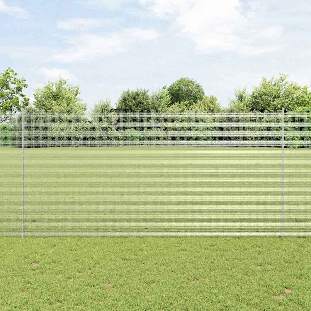 Hegesztett drótkerítés oszlopokkal 25 x 1,5 m Horganyzott Acél