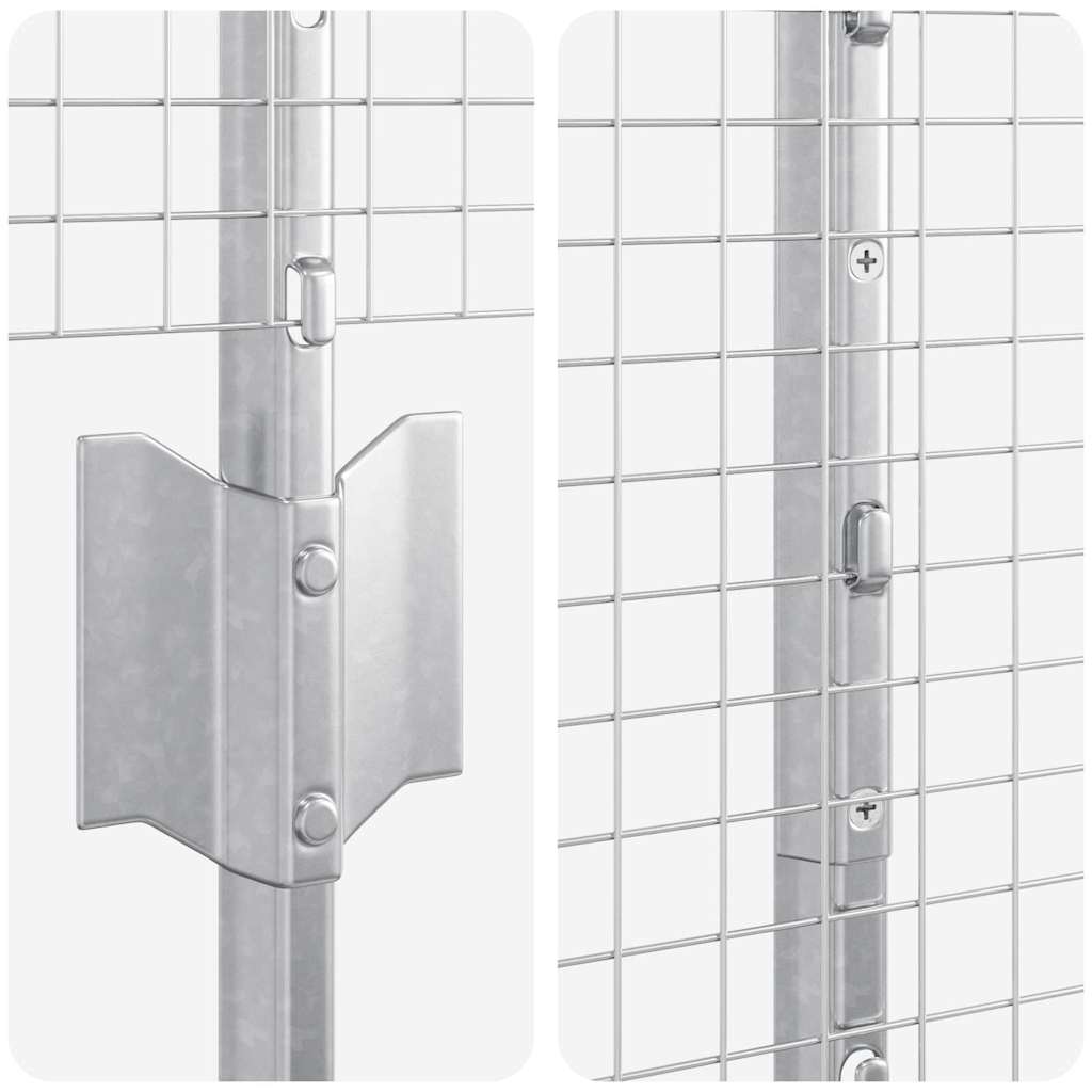 Hegesztett drótkerítés oszlopokkal 25 x 1,5 m Horganyzott Acél