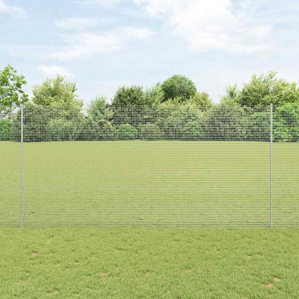 Hegesztett drótkerítés oszlopokkal 25 x 1,5 m Horganyzott Acél