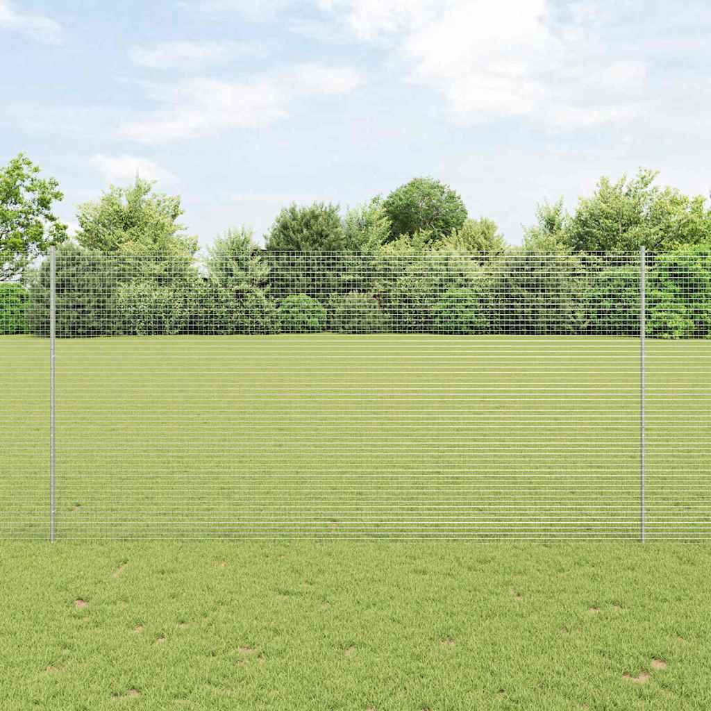 Hegesztett drótkerítés oszlopokkal 25 x 1,5 m Horganyzott Acél