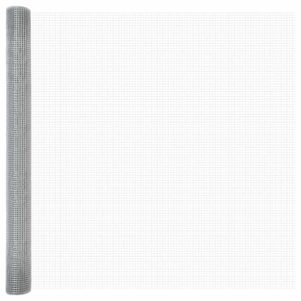 Hegesztett drótkerítés oszlopokkal 25 x 1,5 m Horganyzott Acél