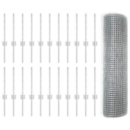 Hegesztett drótkerítés poszttal 50 x 0,4 m (Sz x M)