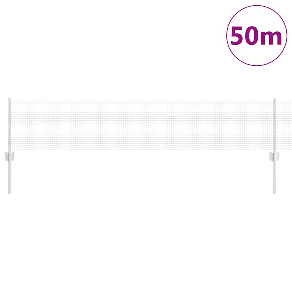 Hegesztett drótkerítés oszlopokkal 50 x 0,4 m Horganyzott Acél