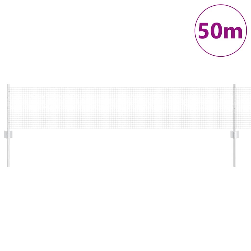 Hegesztett drótkerítés oszlopokkal 50 x 0,4 m Horganyzott Acél
