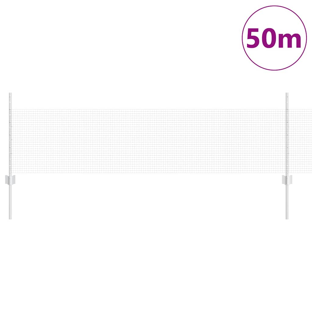 Hegesztett drótkerítés oszlopokkal 50 x 0,5 m Horganyzott Acél