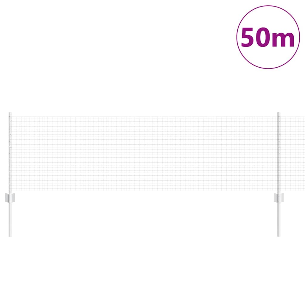 Hegesztett drótkerítés oszlopokkal 50 x 0,6 m Horganyzott Acél