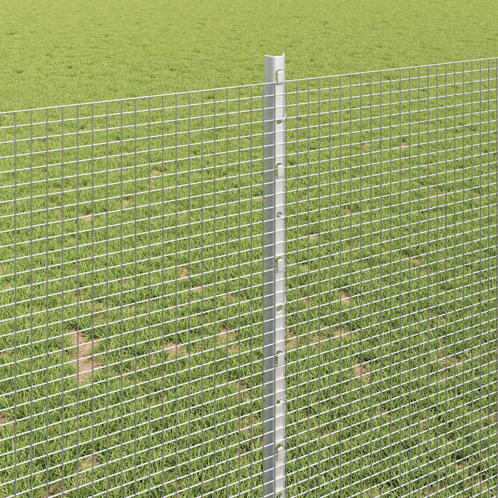 Hegesztett drótkerítés oszlopokkal 50 x 1 m Horganyzott Acél