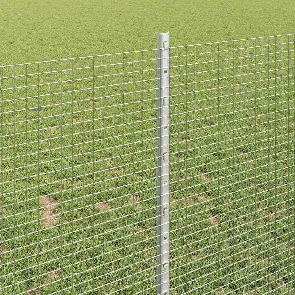 Hegesztett drótkerítés oszlopokkal 50 x 1 m Horganyzott Acél