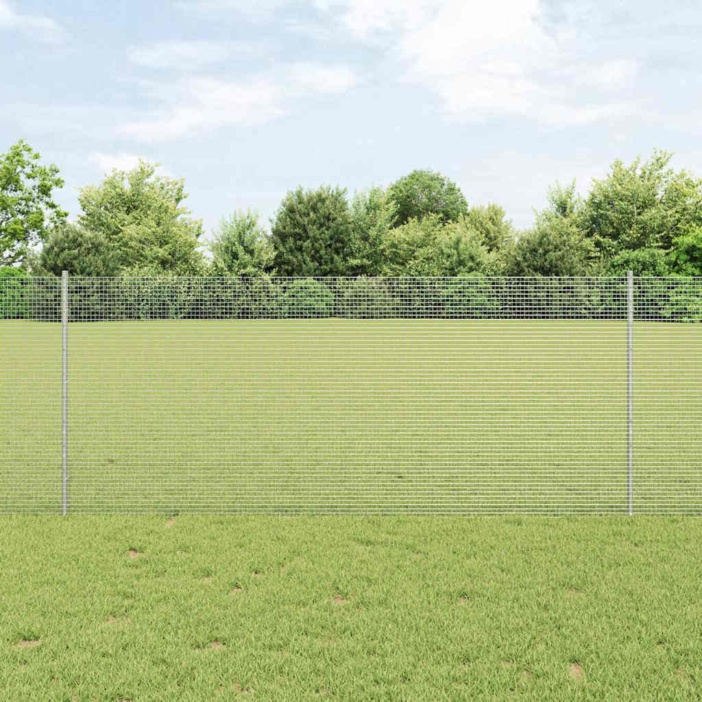 Hegesztett drótkerítés oszlopokkal 50 x 1 m Horganyzott Acél