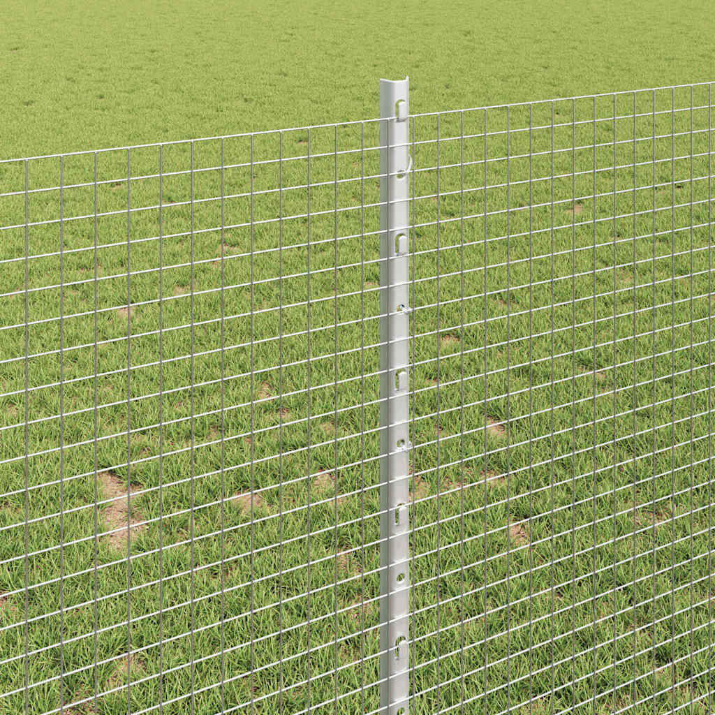 Hegesztett drótkerítés oszlopokkal 50 x 1 m Horganyzott Acél