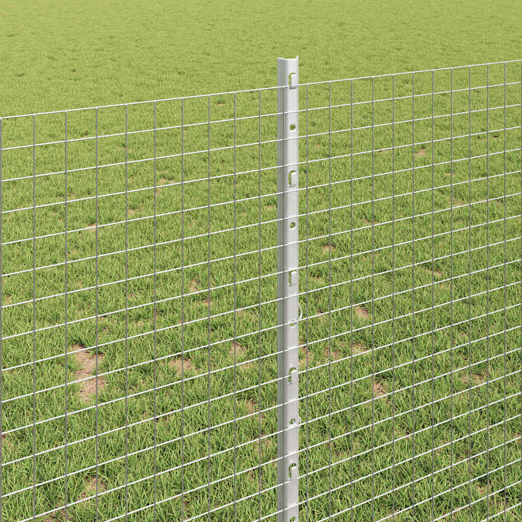 Hegesztett drótkerítés oszlopokkal 50 x 1 m Horganyzott Acél