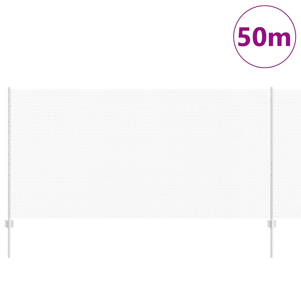 Hegesztett drótkerítés oszlopokkal 50 x 1,2 m Horganyzott Acél