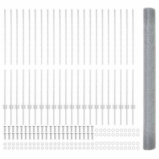Hegesztett drótkerítés poszttal 50 x 1,4 m (Szé x Ma)