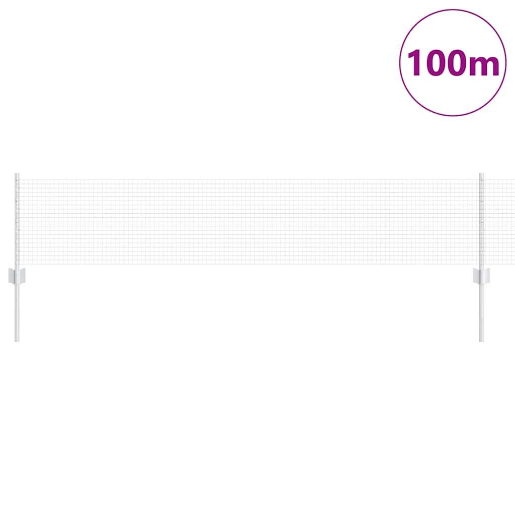 Hegesztett drótkerítés oszlopokkal 100 x 0,4 m Horganyzott Acél