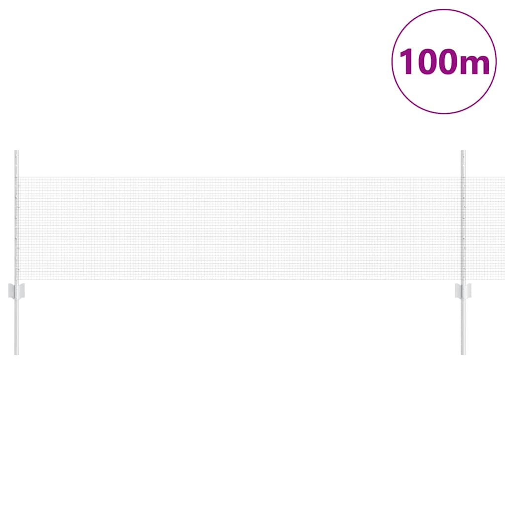 Hegesztett drótkerítés oszlopokkal 100 x 0,5 m Horganyzott Acél