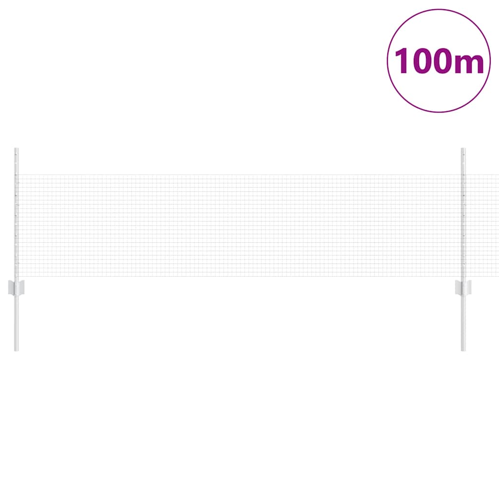 Hegesztett drótkerítés oszlopokkal 100 x 0,5 m Horganyzott Acél