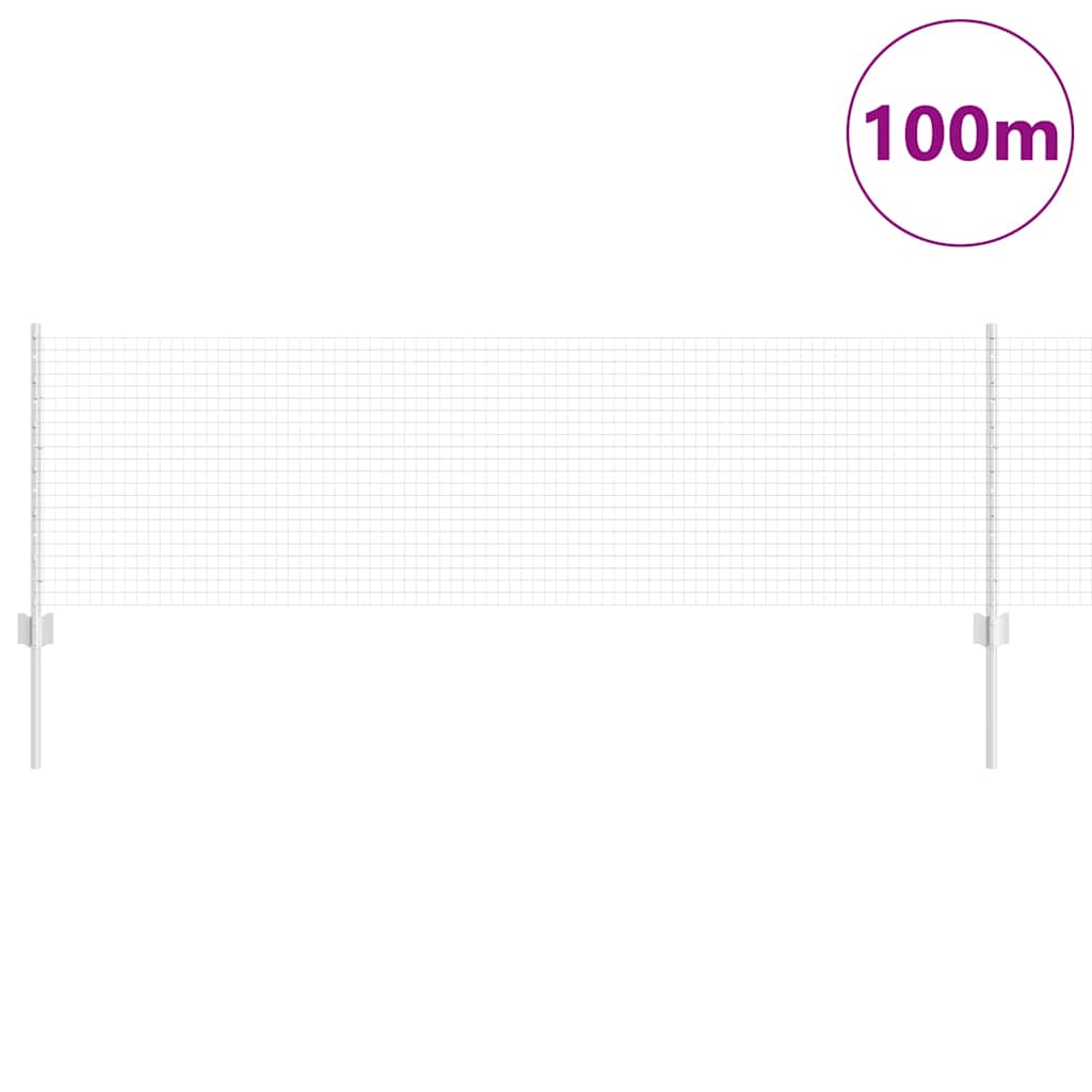 Hegesztett drótkerítés oszlopokkal 100 x 0,6 m Horganyzott Acél