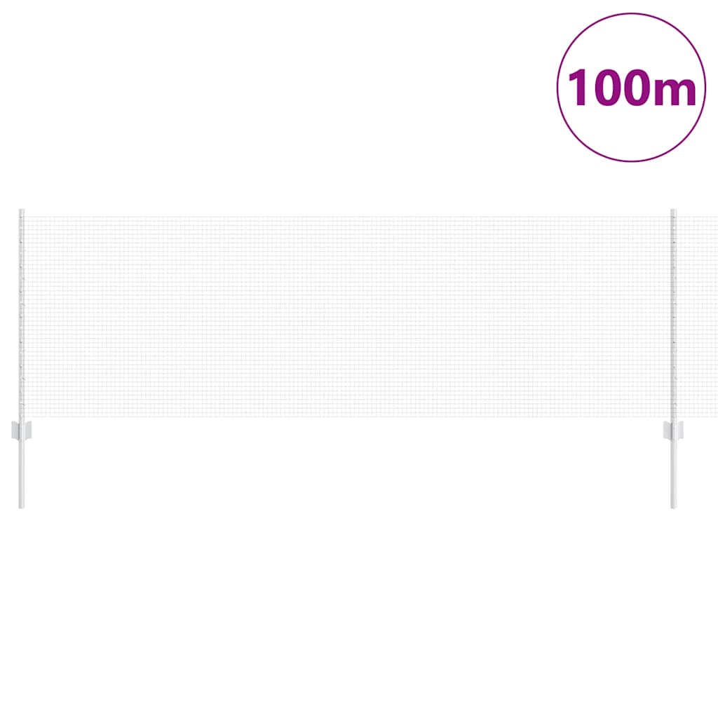 Hegesztett drótkerítés oszlopokkal 100 x 0,8 m Horganyzott Acél