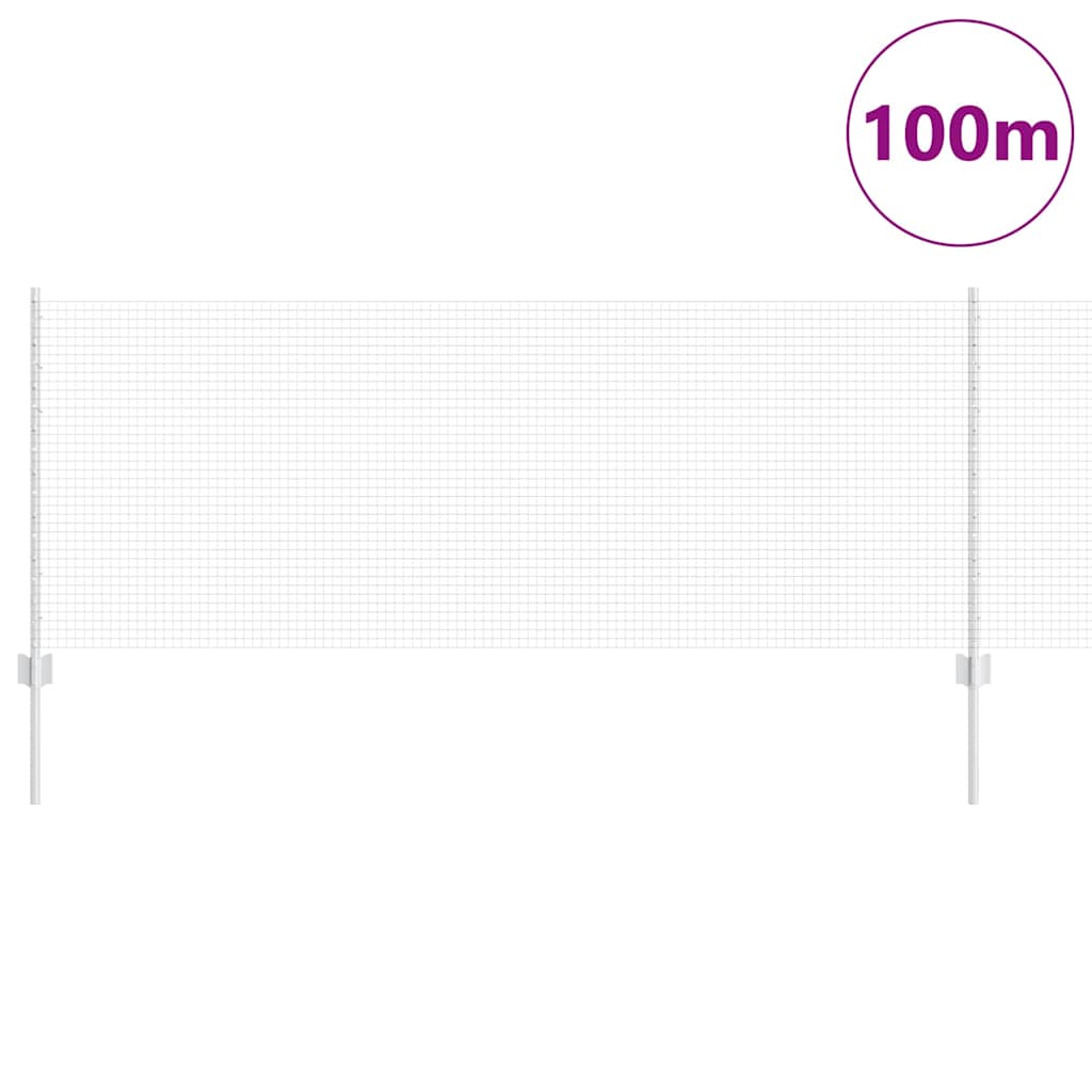 Hegesztett drótkerítés oszlopokkal 100 x 0,8 m Horganyzott Acél