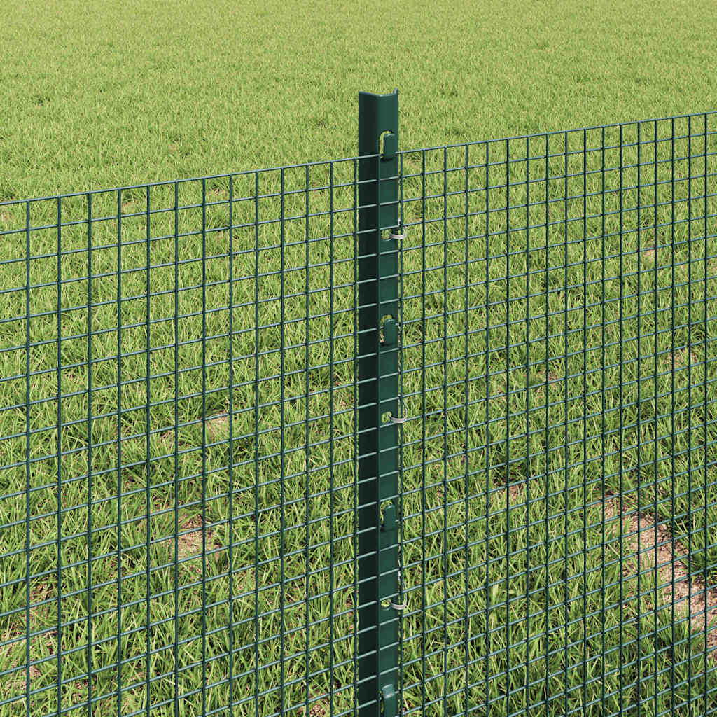 Hegesztett drótkerítés oszlopokkal 10 x 0,4 m Zöld Háló
